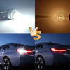 Comparison of ultra bright LED bulbs for brake, reverse, and turn signals against a standard bulb.