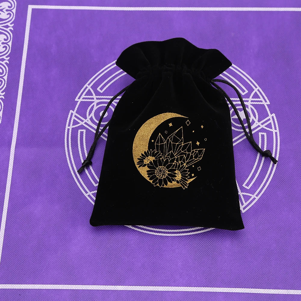 Black Velvet Tarot Card Storage Bag