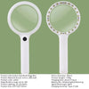 Rechargeable LED Handheld Magnifier with 3 Light Modes