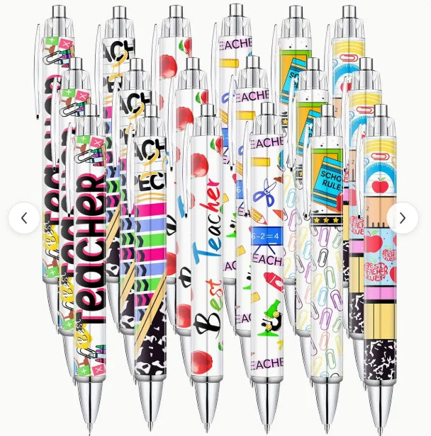 Teacher's Appreciation Ballpoint Pens (Set of 6, 12, or 18)