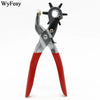Heavy-Duty Leather Hole Punch Tool with 6 Interchangeable Sizes