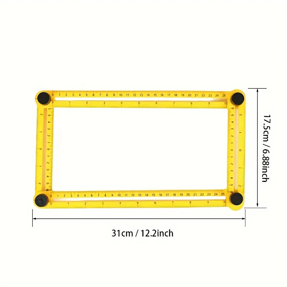 Foldable Multi-Angle Ruler for Precision Measuring