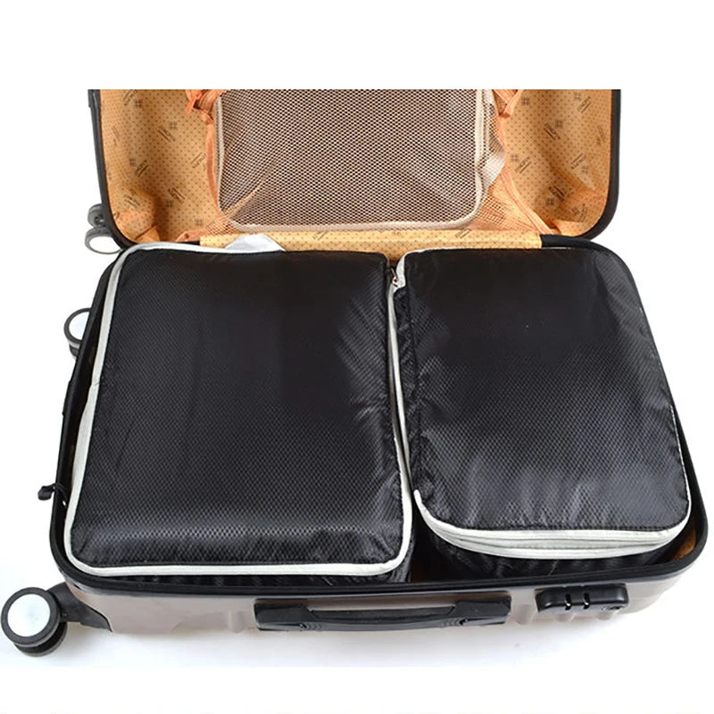 Travel Packing Cubes Set with Compression Zippers