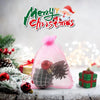 Pink organza drawstring bags filled with festive decorations and gifts for Christmas