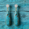 Turquoise Teardrop Drop Earrings