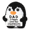 Handmade Crochet Pocket Hug Doll with Custom Message
