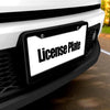 Custom License Plate Frame with Personalized Text and Logo