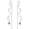 Elegant Cubic Zirconia Drop Earrings
