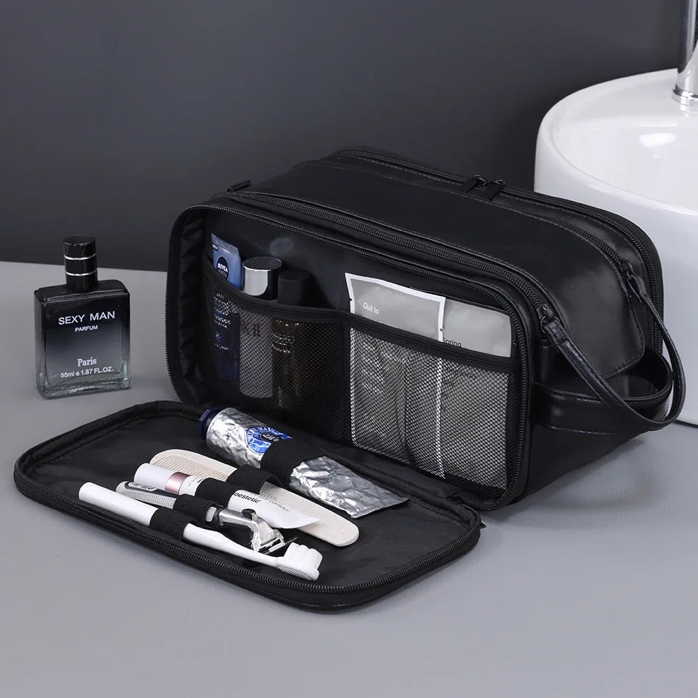 Waterproof Hanging Toiletry Bag with Multiple Compartments