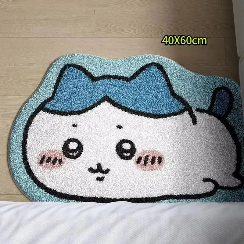 Chiikawa Cartoon Plush Floor Mat