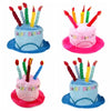 Novelty Birthday Cake Hat with Candle Accent