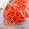 50-Pack Solid Color Elastic Hair Ties for Women & Girls