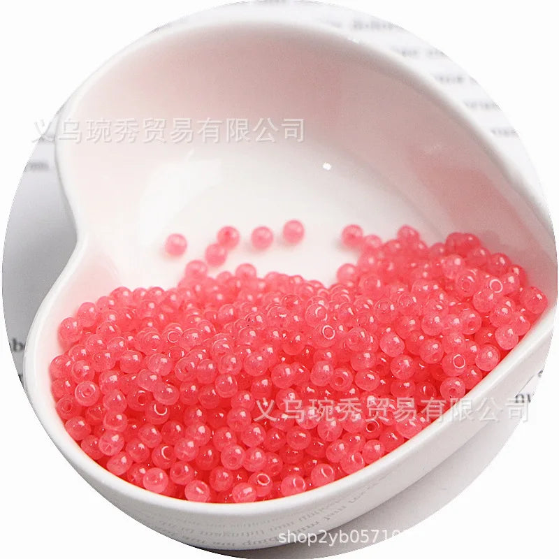 Jade Ice Glass Rice Beads for Jewelry Making