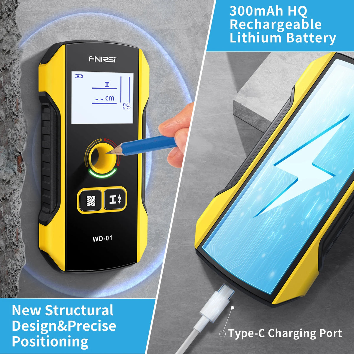 Multifunctional Wall Scanner with LCD Display
