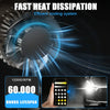 Smart App Control LED Headlight Bulbs with Triple Color Modes