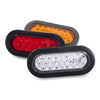 2-Pack 12V/24V LED Oval Tail Light for Trucks and Trailers