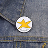 Fun Meteor Enamel Pin with Star Design