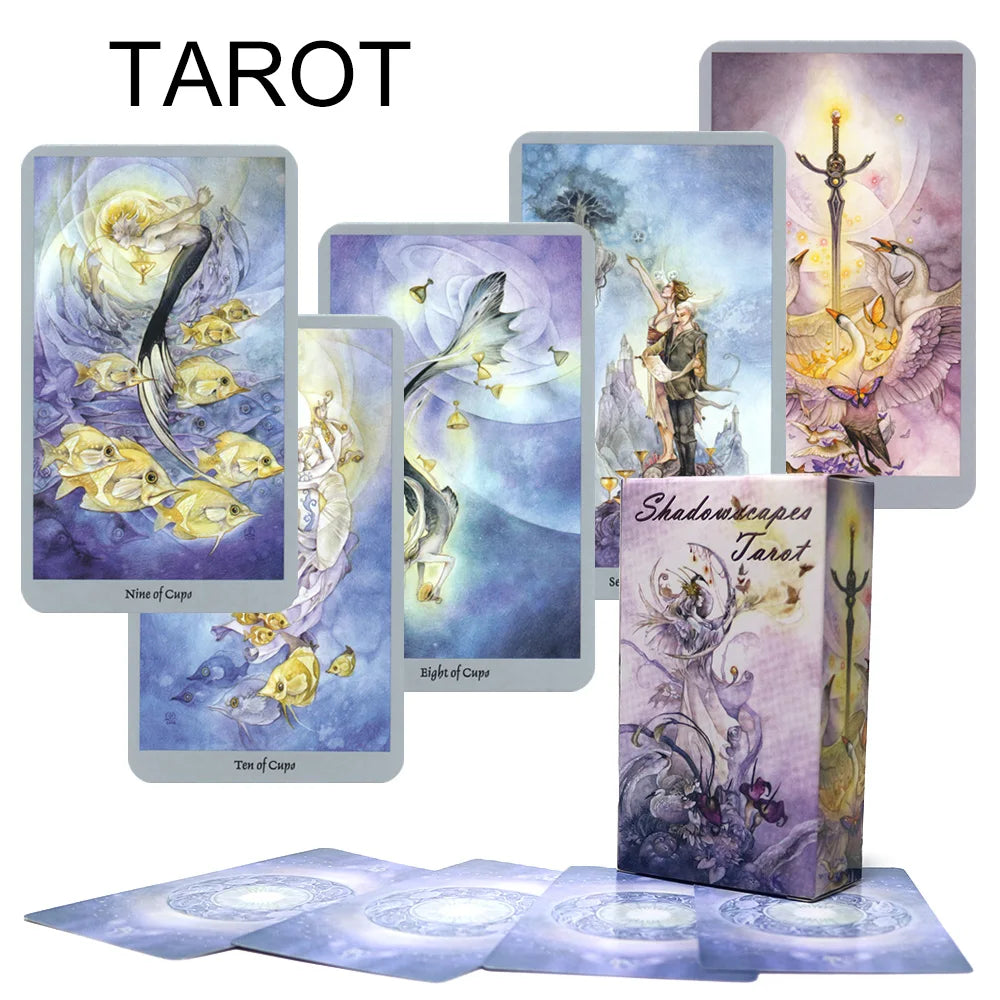 Shadows Tarot Card Deck - 78 Mystical Cards for Divination and Games
