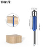 Flush Trim Router Bits with Dual Bearings – Set of 4 Sizes