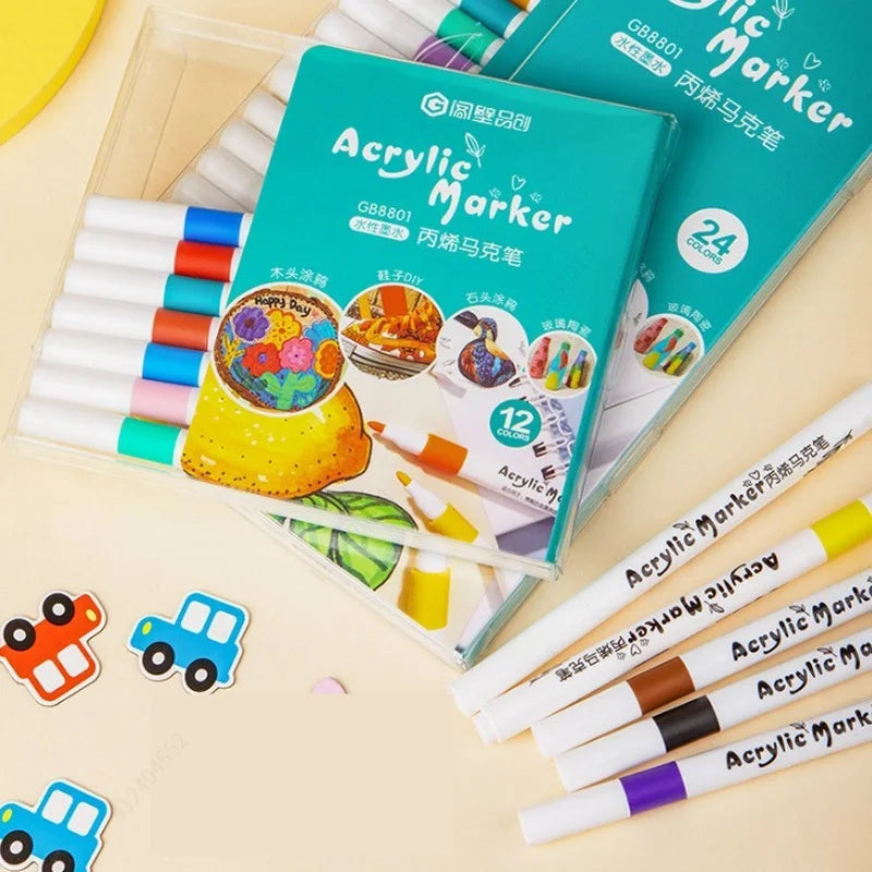 80-Color Acrylic Paint Marker Set