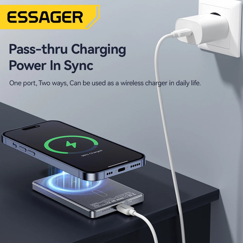 MagSafe-Compatible Wireless Power Bank, 5000mAh, 20W Fast Charge
