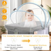Breathable Bassinet and Travel Crib Cover with Zipper