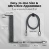 Coiled USB-C Cable for Mechanical Keyboards with Aviator Connector