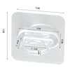 No-Drill Adjustable Metal Spring Tension Curtain Rod