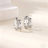 Cubic Zirconia Hoop Earrings