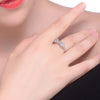 925 Sterling Silver Bowknot Ring with Cubic Zirconia