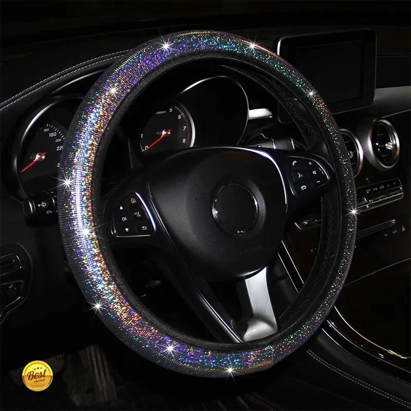Crystal Diamond Car Steering Wheel Cover