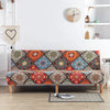 Stretchable Sofa Cover with Geometric Pattern for Futon Seats