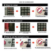 Instructions pour utiliser une boîte à gants de sécurité numérique, y compris les étapes d'utilisation et de changement de mo