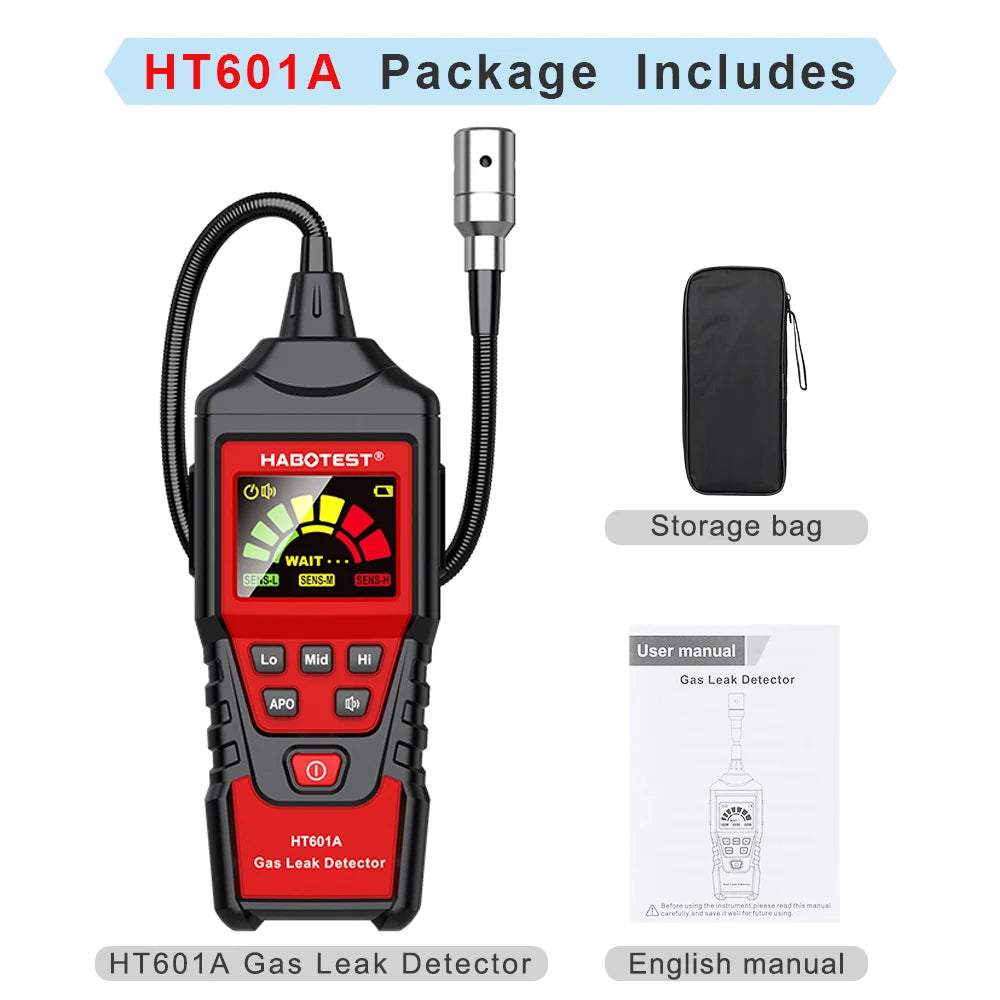 Portable Combustible Gas Leak Detector with Flexible Probe