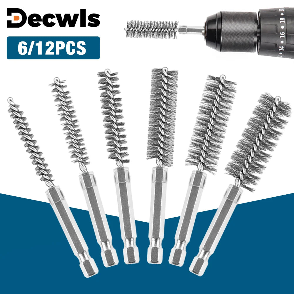 Kit de brosses métalliques en acier inoxydable de précision