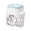 Automatic Wall-Mounted Toothpaste Dispenser with Brush Holder