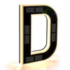 Modern Solar-Powered LED House Number Sign