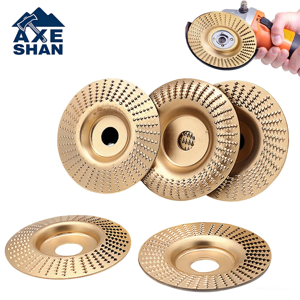 4-Inch Woodworking Sanding Shaping Disc for Angle Grinder