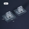 Self-Adhesive Curtain Rod Holders - No-Drilling Clamp Hooks