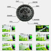 A set of eight high-pressure garden water nozzles in various shapes and modes including flat, cone, mist, shower, soak, and a