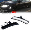 Smoked LED side marker lights for a Chrysler 200 vehicle.