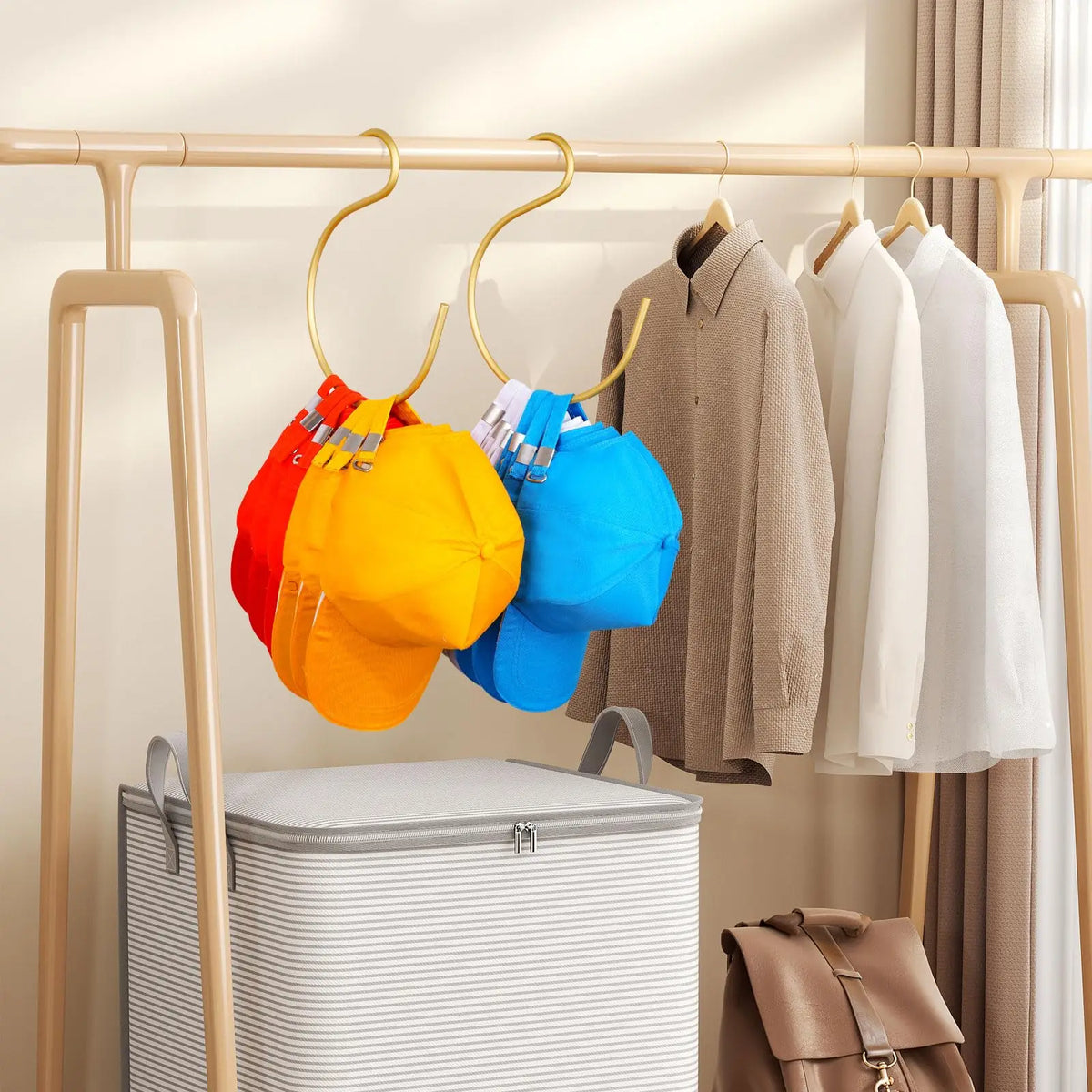 Aluminum S-Shaped Cap Organizer Hook