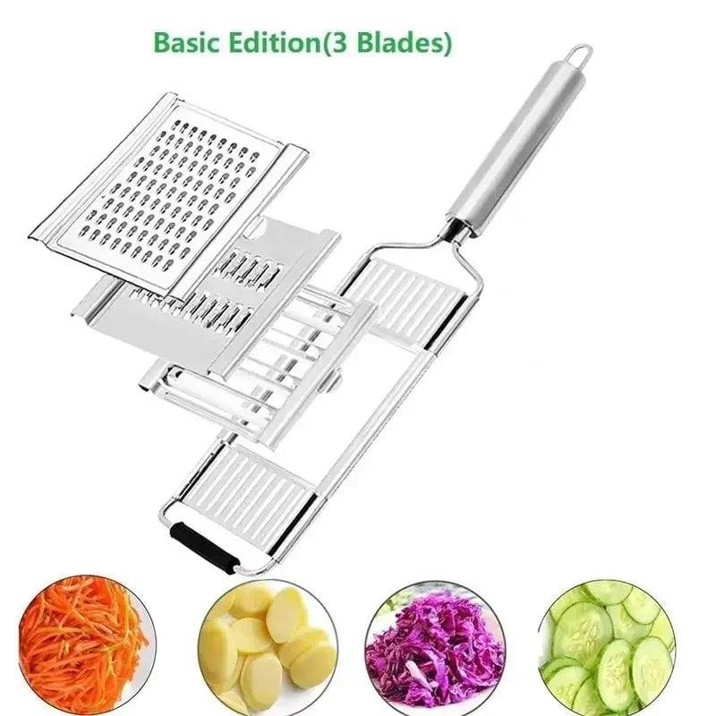 Rebanador de Verduras Multifuncional de Acero Inoxidable