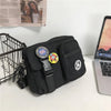 Urban Canvas Crossbody Bag with Zipper Pouch
