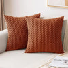 Striped Corduroy Throw Pillow Covers - Farmhouse Boho Decor