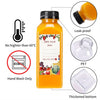 Clear Reusable Juice Bottles with Cleaning Brush and Funnel