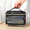 Large Capacity Mesh Travel Makeup Bag Organizer