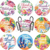 A collection of eight ocean-themed diamond art coasters and a holder kit featuring various floral and sea life designs.