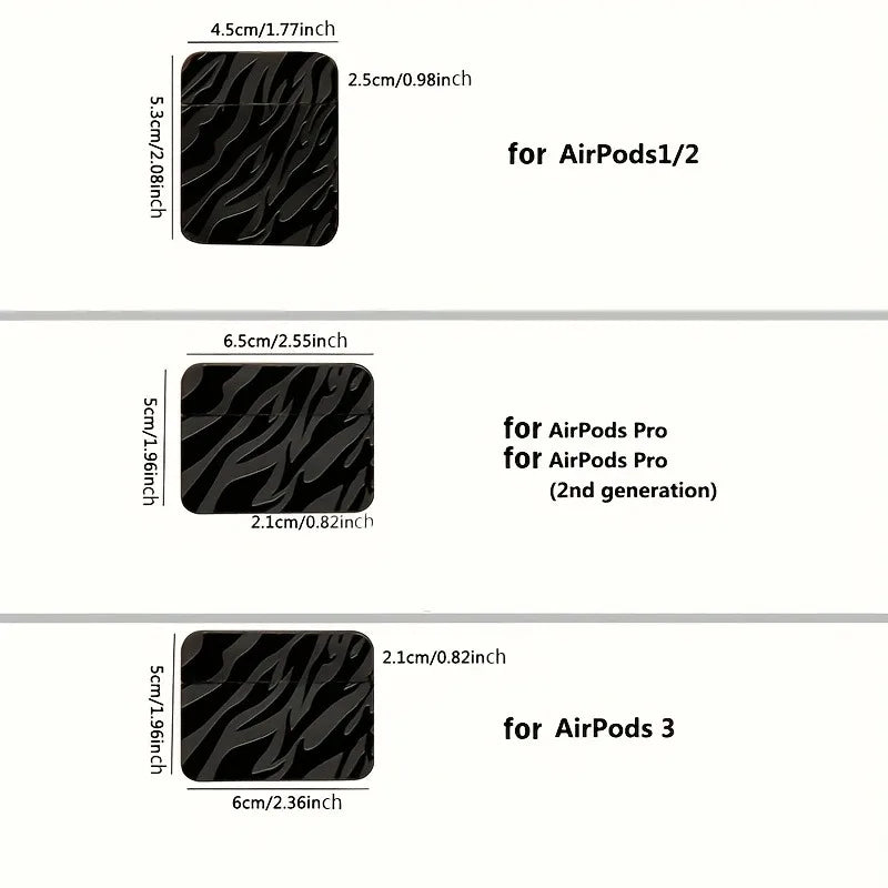 Zebra Pattern Protective TPU Case for AirPods