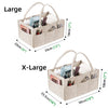 Felt Baby Diaper Caddy Organizer with Pockets and Removable Divider